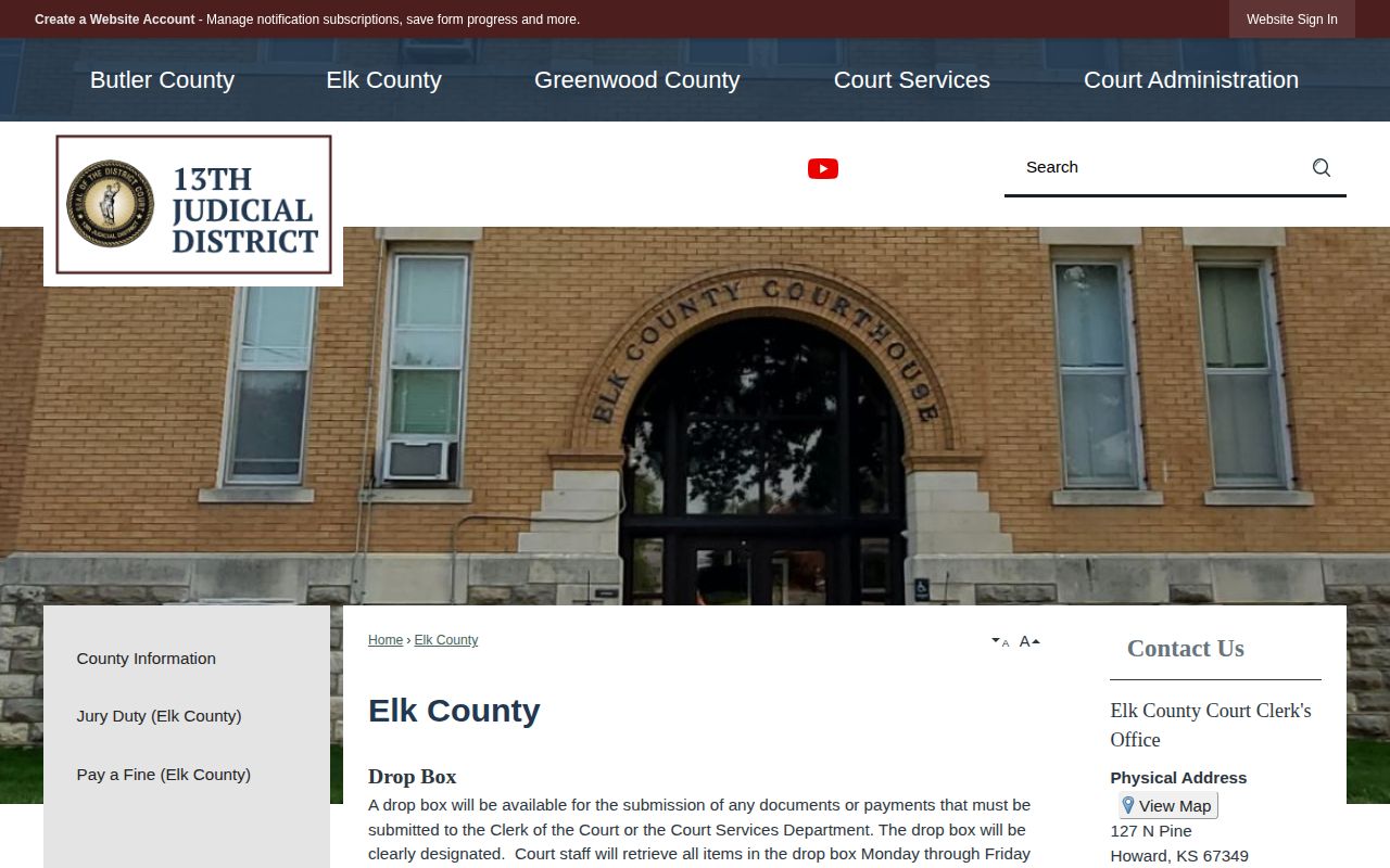 Elk County court release record access and fee information